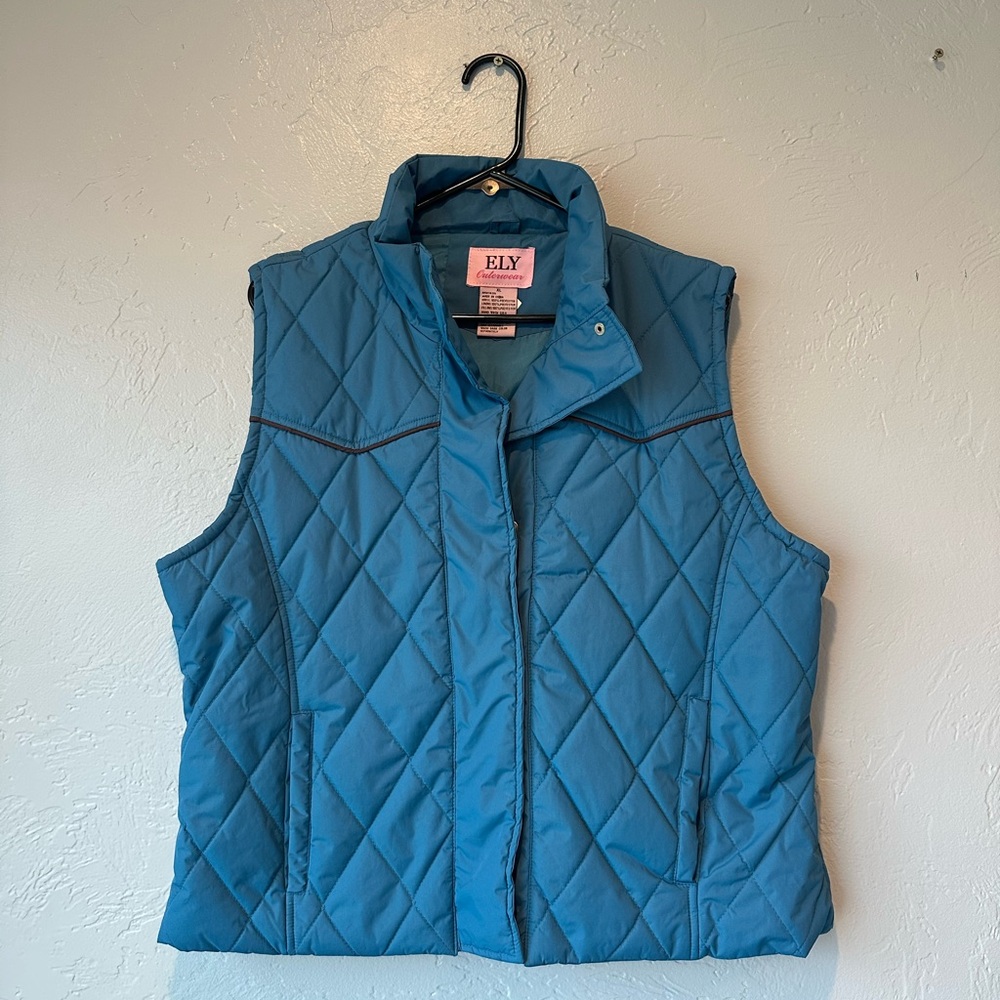 Ely Blue Quilted Vest
